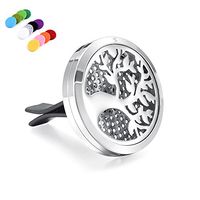 constantlife Daily Tree Carved Stainless Steel Perfume Diffuser Locket for Car Fragrance Diffuer Jewelry +12 Felt Pads