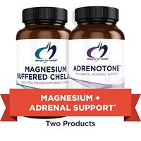 Designs for Health Magnesium + Adrenal Support Duo - Magnesium Buffered Chelate + Adrenotone Adaptogenic Herbs and Nutrients (2 Product Set)