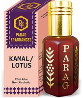 Parag Fragrances Kamal Attar 1 Tola / 12ml (Crystal Series) (Limited Time Launching Offer Pack) Natural Distiled Attar/Alcohol Free Attar/Long Lasting Attar