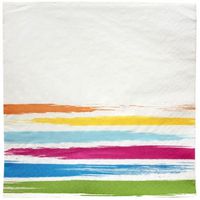Nicole Home Collection 40 Count Dinnerware Paper Lunch Napkins, Brushstrokes