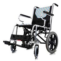 PLLP Medical Rehab Chair, Wheelchair,Wheelchair Folding Light Portable Wheelchair, Wheelchair Old Cart Old Man Ultra Light Free Inflatable Small Wheel Portable Travel
