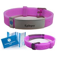 Epilepsy Advisor/Slim Medical Alert ID Bracelets.