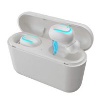 VOANZO Bluetooth 5.0 TWS Wireless Earphone,Wireless in-Ear Headphone,Wireless Sport Bluetooth Headset, Ipx5 Sweatproof Bluetooth Headphones, Mic with 2600mah Charging Case - White