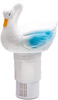 WWD Premium Animal Floating Pool Chlorine Dispenser for Chemical Tablets Fits 3" Tabs Bromine Holder (Swan)