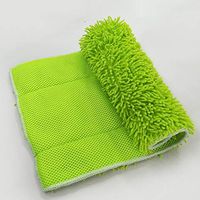Actoor Replacement Mop Cloth, Replacement Heads Microfibre Mop for Clamped Flat Mop Cleaner Sweeper Floor Care System 4424 cm (Green)
