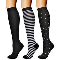 CHARMKING Compression Socks (3 Pairs) 15-20 mmHg is Best Athletic & Medical for Men & Women, Running, Flight, Travel, Nurses, Edema - Boost Performance, Blood Circulation & Recovery (S/M, Assorted 31)