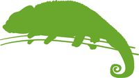hBARSCI Chameleon Vinyl Decal - 5 Inches - for Cars, Trucks, Windows, Laptops, Tablets, Outdoor-Grade 2.5mil Thick Vinyl - Lime