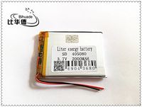 BIHUADE 3.7V 405080 2000mah Lithium Polymer Li-Po Rechargeable Battery for DIY Mp3 MP4 MP5 GPS