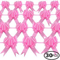 Star Quality Elegant Pull Bow for Gift Package | Solid Color Gift Decoration Bow Great for Wedding, Birthday and Parties (5 Inch, Hot Pink)