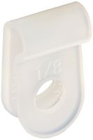 Morris 22412 Plastic Cable Clamp, 1/8-Inch, Natural, 10-Pack