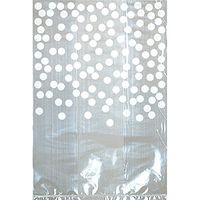 Amscan 371234.08 Party Supplies White Cello Bag with Dots, 6" H x 4" W x 2" D