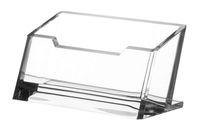 Kantek Acrylic Business Card Holder, Fits 80 Business Cards, 4.1-Inch Wide x 1.9-Inch Deep x 2.1-Inch High, Clear (AD30)