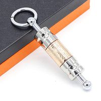 Smokelife Removable Cigar Punch Metal Cigar Cutter Puncher 2 Size Cutting Hole for Cigars with Key Ring Gift Box