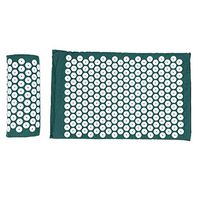 Qkiss Acupuncture Massage Fitness Mat Acupressure Massage Pad Cushion Pillow for Health Care(Blackish Green)