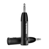 Mini Bluetooth Receiver, RIVERSONG Wireless Bluetooth 4.1 Receiver Aux Receiver Adapter, Hands-Free Car Kits 3.5mm Bluetooth Audio Jack Receiver for Audio Stereo System Headphone Speaker (Black)