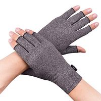 Banillue Compression Arthritis Gloves, Fingerless Hand Gloves for Rheumatoid & Osteoarthritis - Joint Pain and Carpel Tunnel Relief-Men & Women -Small