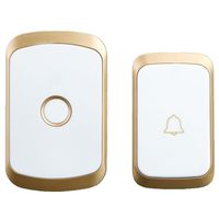 Aolvo Smart Wireless Doorbell Kit - 36 Ringtones 4 Volumes Smart Doorbell with Flashing Light - Lighted Doorbell Button and Receiver, 1000ft/300m Operating Range - Easy Installation