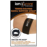 Ionocore® Tennis Elbow Support Strap - Golfers Arm Brace with Compression Pad for Men & Women - Fully Adjustable, Lightweight & Pain Relief Protection - For Golf, Home & Gym Training & Squats