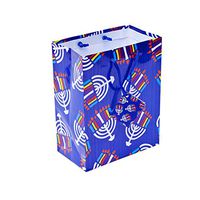 Gift Bags Hanukkah Menorah 6/12 Count (12)