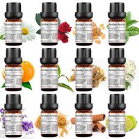 Top 12 Essential Oils Set, 100% Pure Aromatherapy Oil (Jasmine, Vetiver, Chamomile, Sandalwood,Tea Tree, Frankincense, Cinnamon, Rose, Lavender, Lenmon, Orange, Peppermint)