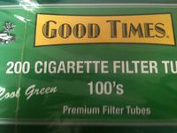 Good Times Menthol 100 Cigarette Tubes (1 Box)