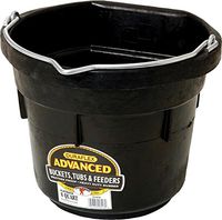 Miller CO Flat Back Pail, 8 Quart, Black