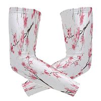 ZZKKO Cherry Blossom Cooling Arm Sleeves Cover Uv Sun Protection for Men Women Running Golf Cycling Arm Warmer Sleeves 1 Pair