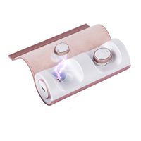 Pamu Scroll True Wireless Headphones for Sport, Padmate Earbuds IPX6 Noise Cancelling Tiny Headphones with Graphene-Enhanced Drivers (Sakura)