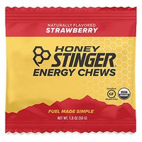 Honey Stinger Organic Energy Chews, Strawberry, Sports Nutrition, 1.8 Ounce (Pack of 12)