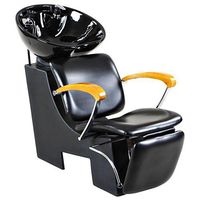Icarus"Reynolds" Black Salon Shampoo Beauty Chair & Sink Bowl Backwash Unit