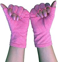 Compression Arthritis Gloves for Men Women Hand Gloves Relieve Rheumatoid & Osteoarthritis Pain, Carpal Tunnel Aches (Pink, Small)
