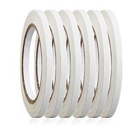 6 Rolls 1/4" x 22.9 Yards Double-Sided Adhesive Tape For Arts, Crafts, Photography, Scrapbooking, Card Making, Gift Wrapping & Office School Stationery Supplies