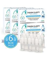 Vision Clarity Eye Drops with 1% Carnosine (NAC Drops), Lubricants, 6 Box Discount, 2 Vials per Box, 60 ml Total