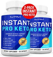 (2-Pack) Instant Fast Keto Boost Premium Insta Keto Pills - Max Strength BHB Ketones Ketogenic Supplement - Metabolic Support for Men and Women - 60 Day Supply