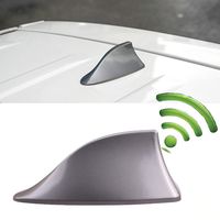 Heart Horse Upgraded Signal Universal Shark Fin Antenna cover FM/AM Radio Aerial Replacement for BMW/Honda/Toyota/Hyundai/Kia/etc Grey