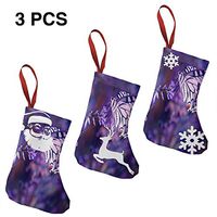 Christmas Stockings Suits Purple Butterfly Cool for Funny Xmas Party