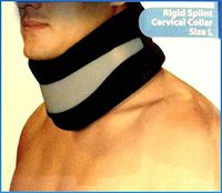 Adjustable Soft Cervical Collar w/Removable Support (Neck Brace), Foam - Size L