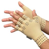 Medipaq Magnetic Anti-Arthritis Health Therapy Gloves 2X Pairs (Large) Beige