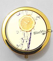 BlackKey Lemon Fruit 3-Compartment Decorative Pocket Gift Box Case Organizer for Pill, Color 2 -2333