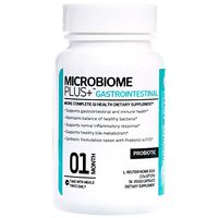 Microbiome Plus Gastrointestinal Probiotics L Reuteri NCIMB 30242 GI Digestive Supplements, Allergy Safe & Gluten Free for Men and Women (1 Month Supply)