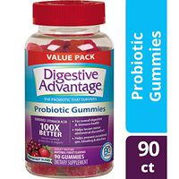 Probiotic Superfruit Blend Gummies, Digestive Advantage (90 count in a bottle), Survives Better than 50 Billion§, For Overall Digestive & Immune Health*, Natural Fruit Flavors