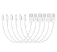 Short Micro USB Cable, Drimran [1 FT 6 Pack] USB 2.0 Fast Android Charging Cable Cord High Speed Data Sync Cord Compatible with Samsung, Kindle, HTC, Motorola, Nokia, Nexus, LG and More (White)