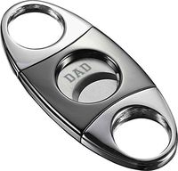 Personalized Visol Darth High Polish Double Guillotine Cigar Cutter - Fathers Day with Dad Engraving