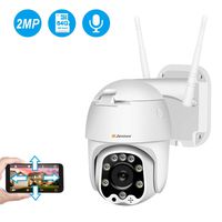 Jennov WiFi Camera Outdoor 1080P-PTZ IP Camera with Night Vision and Motion Detection-Wireless Security Camera with Two Way Audio IP66 Waterproof Pre-Installed 64G Mirco SD Card