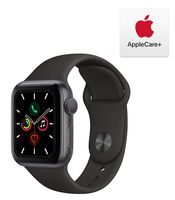 Apple Watch Series 5 (GPS, 40mm) - Space Gray Aluminum Case with Black Sport Band with AppleCare+ Bundle
