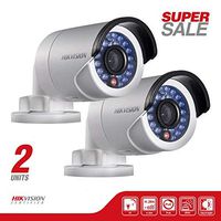 NEW! 2 Hikvision DS-2CD2010-I Mini IP Network Bullet Color Camera, HD 1.3MP 1280X960, 4mm Lens, PoE, IP66 Weatherproof, IR up to 30M, True Day & Night, Digital Wide Dynamic Range, H.264/M-JPEG, 3D DNR