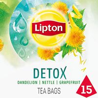 Lipton Herbal Supplement with Green Tea, Detox, 15 ct