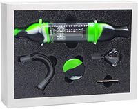 Silicone Honey Straw Water Filtering 8.5" (Black & White & Green)