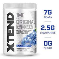 XTEND Original BCAA Powder Blue Raspberry Ice | Sugar Free Post Workout Muscle Recovery Drink with Amino Acids | 7g BCAAs for Men & Women| 30 Servings