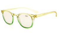 Eyekepper Blue Light Blocking Glasses Digital Eye Strain Prevention Womens Computer Eyeglasses (Yellow-Green Frame, 0.00)